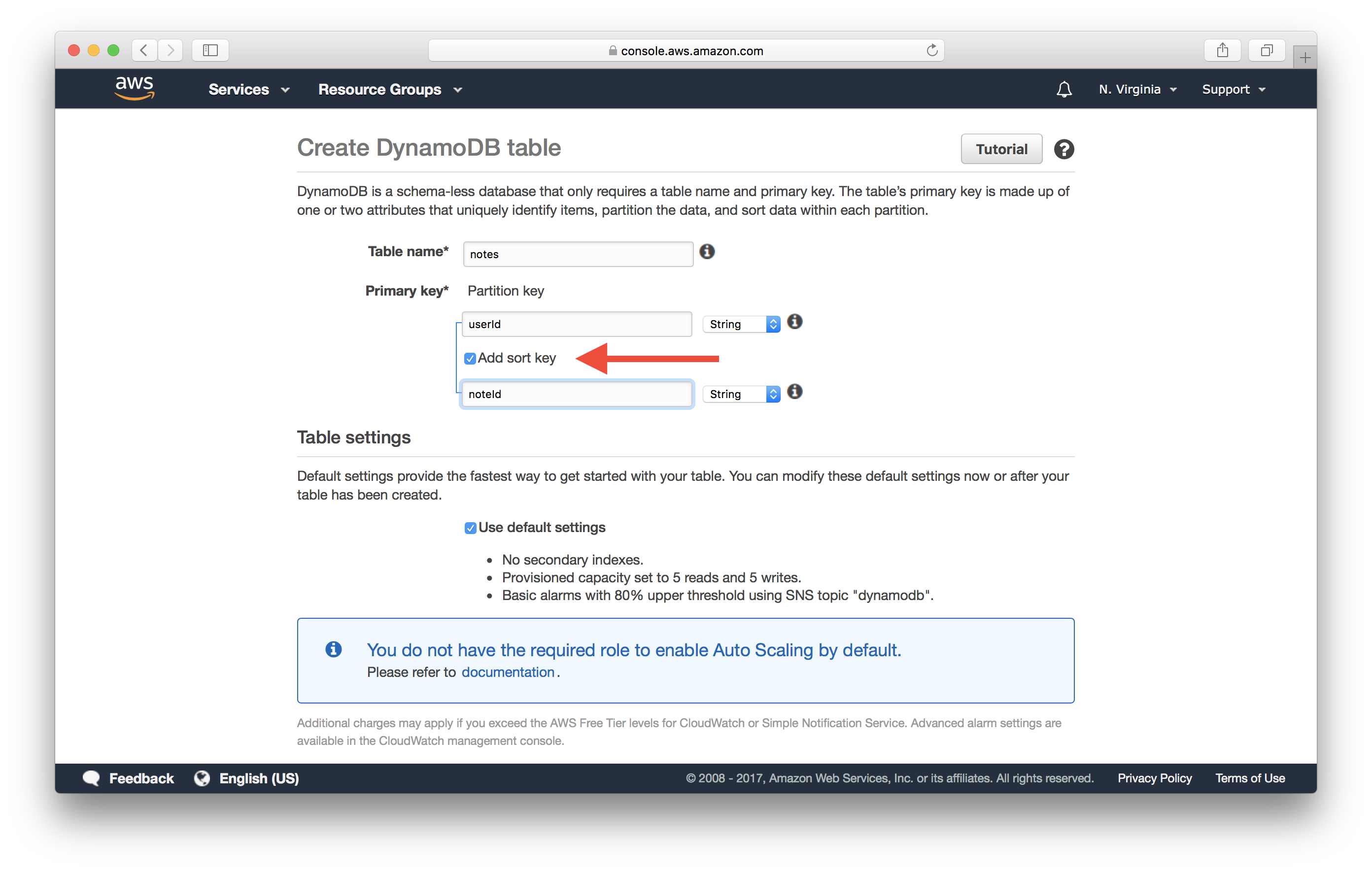 Set Table Primary Key screenshot